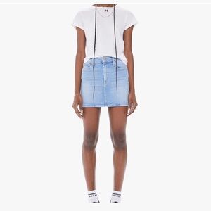 NWOT Mother Denim High Waisted Smokin Double Micro Skirt